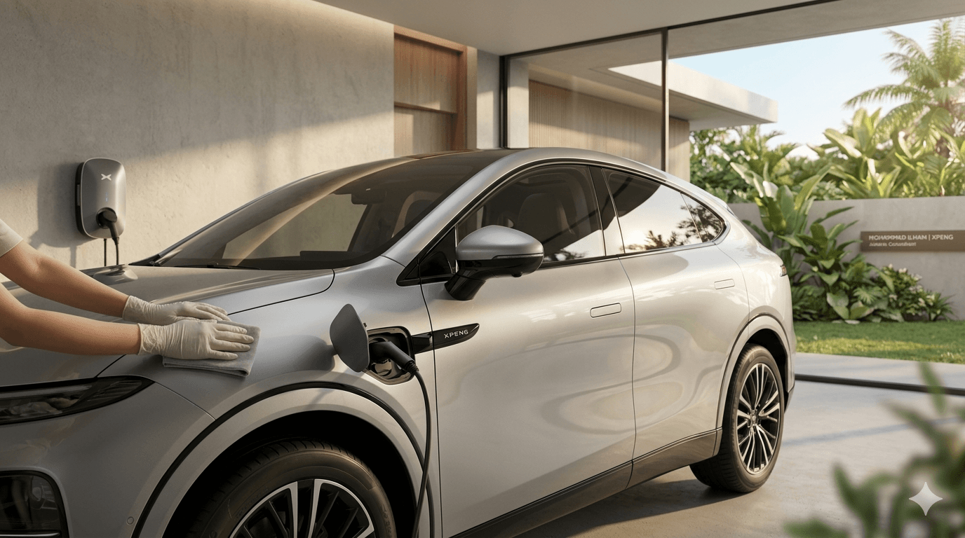 cara perawatan mobil xpeng